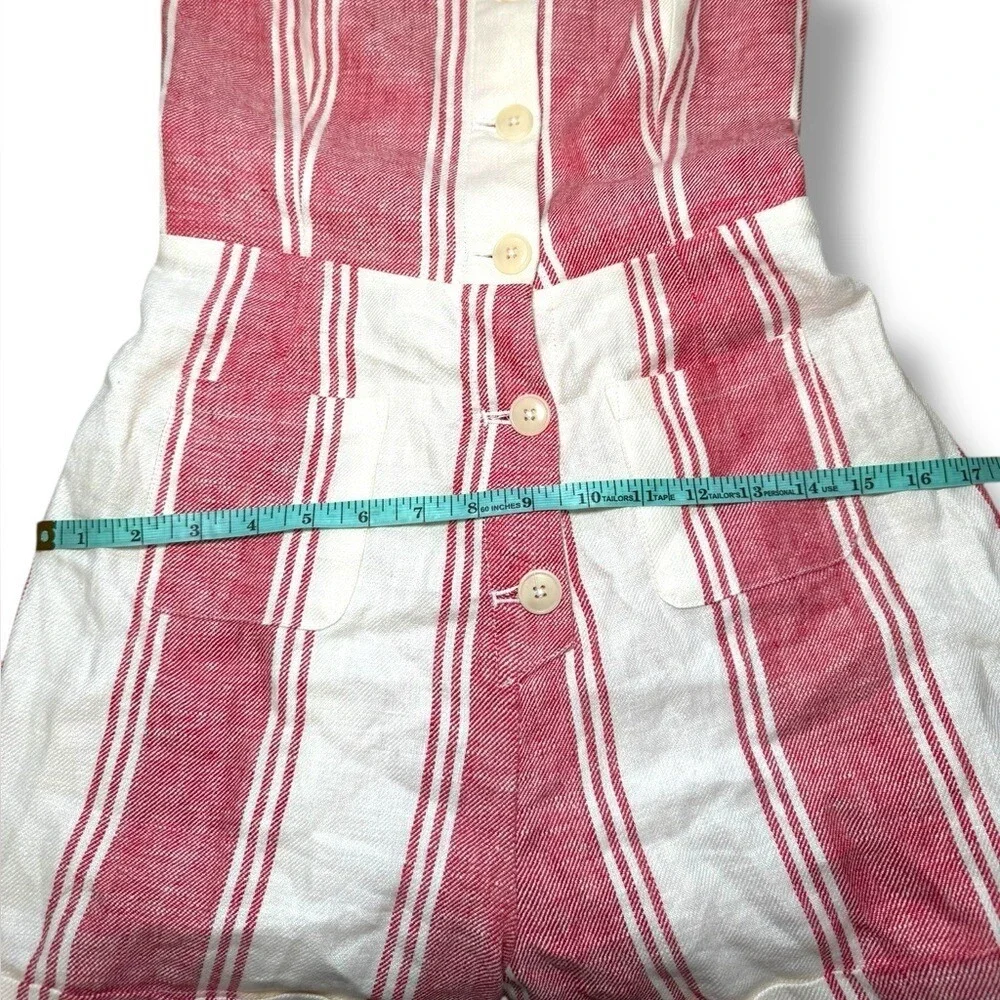 Reformation Linen Coconut Romper Sz 4 EUC‎